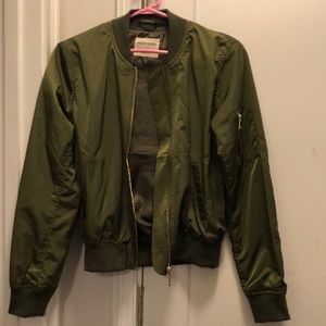 Olive Bomber Jacket